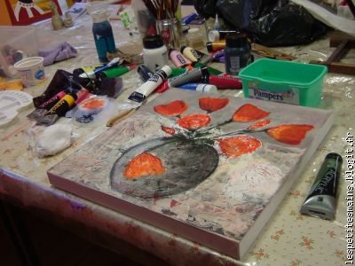 merveilleuses fleurs oranges