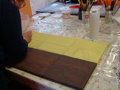 l'ébauche du camion