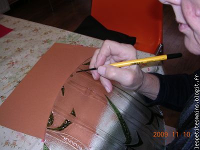 Monique, toujours aussi appliquée