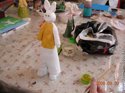 en cours d'habillage