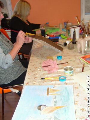 le nez sur les pinceaux