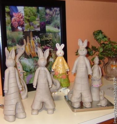 toute une petite famille de lapins