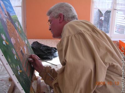 le nez sur la toile !!