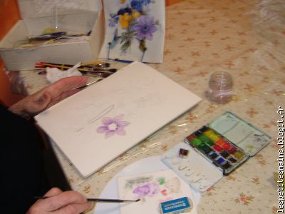 la naissance d'un tableau