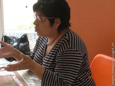 en grande discussion Marguerite ?