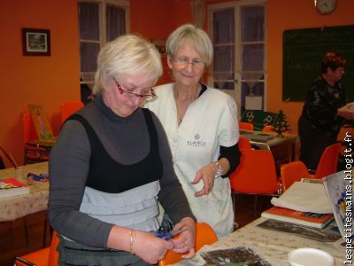 sous l'oeil attentif de notre prof !!