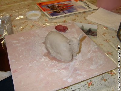 la crêche se construit petit à petit