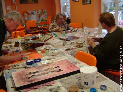 un vrai atelier de peinture