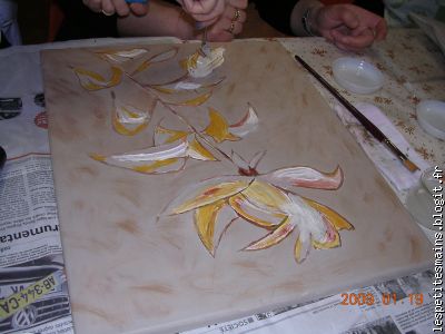 et dire qu'elle ne sait pas peindre !!