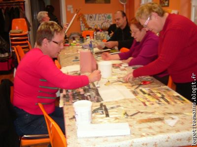 et on met les bouchées doubles, maman aide sa fille