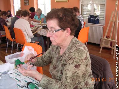 toujours aussi concentrée !