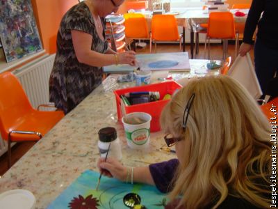 en plein labeur ....